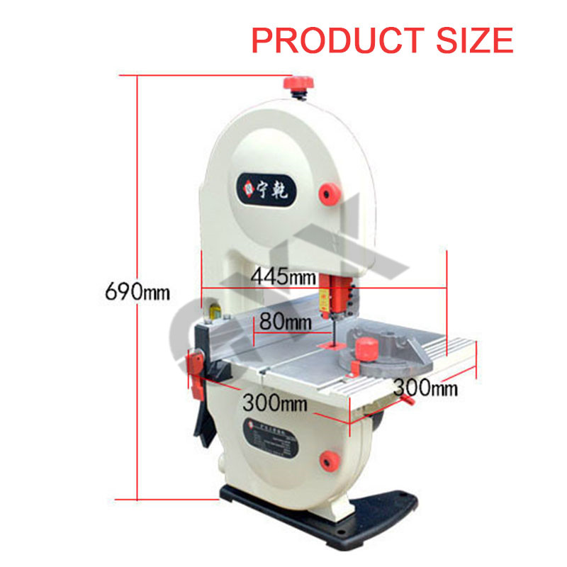 350W / 8 inch band saw household woodworking bench power tool multi-function electric oblique saw curve pull flower saw