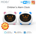 WiFi Smart Kids' Alarm Sleep Trainer Clock Light Sound Expression Smart Life Tuya App Voice Control with Alexa Google Home