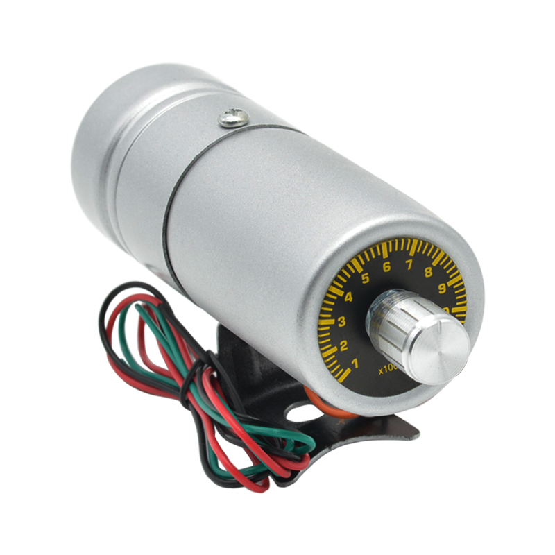 Round Earth Auto Gasoline Tachometer Gauge 1000-11000 RPM 4-6-8 Cylinder Shift Light Meter Adjustable Warning Speed Alarm
