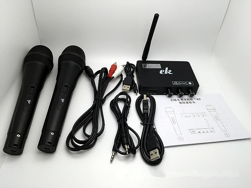 Wireless Karaoke Microphone MIC mikrofon Karaoke player KTV Karaoke Echo System Digital Sound Audio Mixer Singing Machine MICeK2