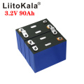 4pcs LiitoKala 3.2V 90Ah LiFePO4 battery can form 12V battery Lithium-iron phospha 90000mAh Can make Boat batteries car battery