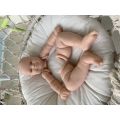 NPK 24inch DIY toy Popular reborn doll kit Maddie very soft lifelike real touch fresh color unpainted doll parts