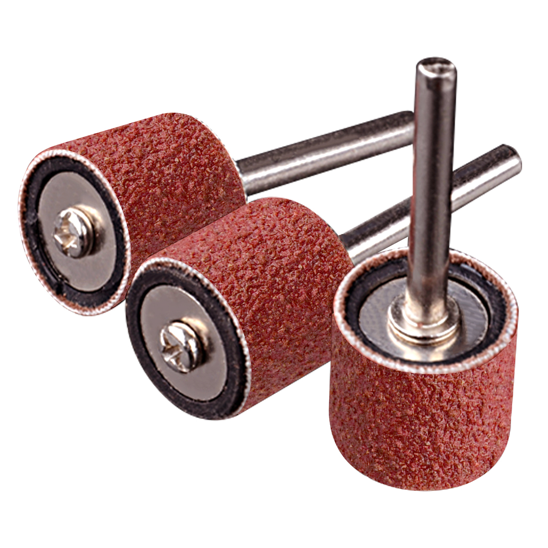 102Pcs 6.35/12.7mm Abrasive Tools Mini Angle Grinder Sanding Drum Set Drum Sanding Kit +2Pcs Sanding Mandrel Dremel Accessories