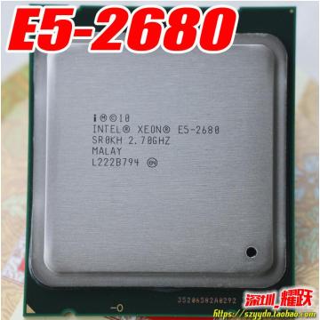 Intel Xeon Processor E5 2680 CPU 2.7G Serve LGA 2011 SROKH C2 Octa Core e5-2680 PC Desktop processor CPU