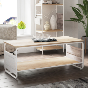 Coffee table with wood