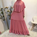 pink abaya set
