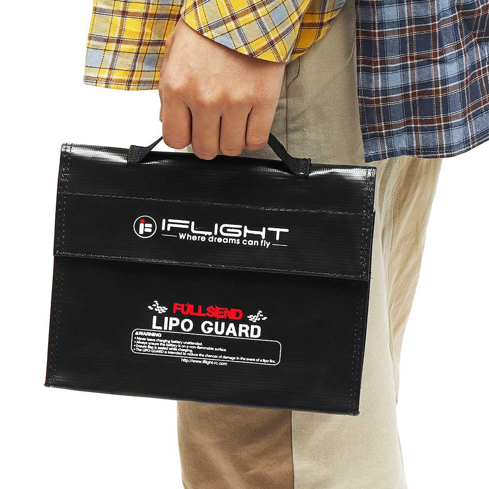 240x180x65mm IFlight LIPO Guard Portable Waterproof ExplosionProof Safety Bag for RC Helicopter Airplane FPV Drones Batteries
