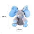 Elephant Electric Toy Ears Move Music Baby Animal Hide And Seek Cat Soothing Doll Elephant Dog Rabbit Plush Toy