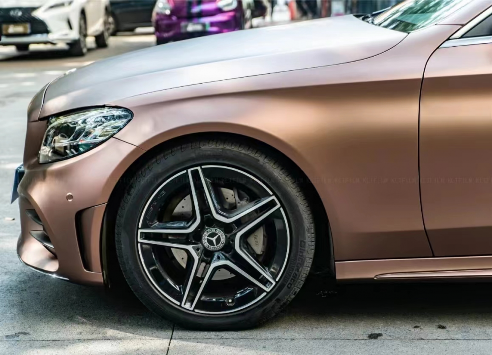 Matte Metallic Copper Rust Ghost Vinyl Wrap Roll