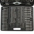 110Pcs Tap and Die Set Tungsten Steel Titanium Tap and Die Combination Set For Cutting External & Internal Threads