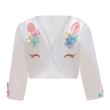 Spring Autumn Unicorn New Style Girls Jackets Cartoon Casual Kids Jacket No buckle Thin Girl Coat Halloween Costumes Kid Clothes