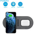 20W 2 in 1 Qi Wireless Charger for Samsung S20 S10 Buds Huawei Xiaomi Dual Fast Charging Pad For iPhone 11 XS XR X 8 Airpods Pro