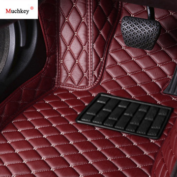 Leather Winter Car Floor Mats For Chevrolet Tahoe 2015 2016 2017 2018 2019 Custom Auto Foot Mats Carpet (Right Driving)