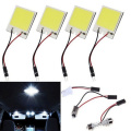 1PC 3W 12V Car Indoor Dome Light 18 24 36 48 LED COB White Car Interior Decoration Double-pointed Roof Bulb Heat Dissipation