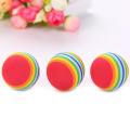 3PC/Lot Rainbow Balls Toy For Small Pets Dog Chew Toys Ball For Puppy Dogs Cats Tennis Balls Dog Toy Chihuahua Pet Products
