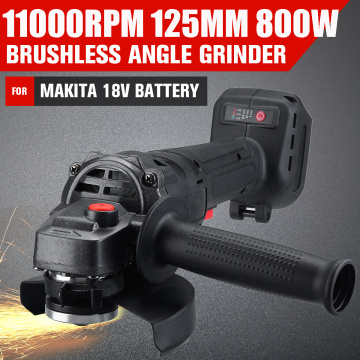 100/125mm Brushless Cordless Impact Angle Grinder Variable Speed Grinder Cutting Machine for Makita 18V Battery
