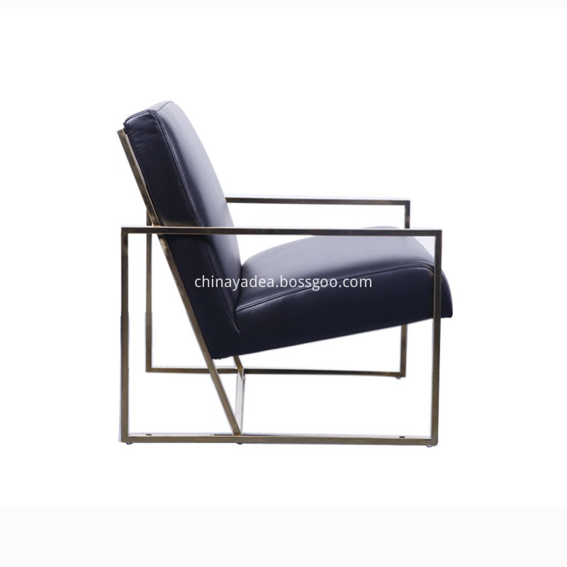 steel lounge chair