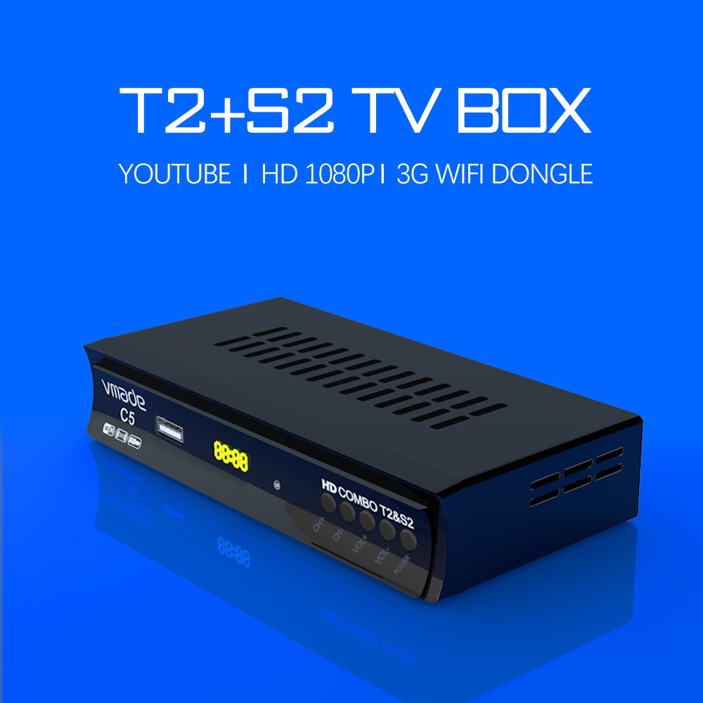 2020 DVB T2 S2 Europe satellite tv receiver DVB T2 S2 Combo H.264 TV Tuner support Youtube USB WIFI DVB T2 digital set top box