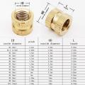 5/25pcs M2 M2.5 M3 M4 M5 M6 M8 M10 Solid Brass Copper Injection Molding Knurl Thread Insert Nut Nutsert Embedded Nut Double Pass