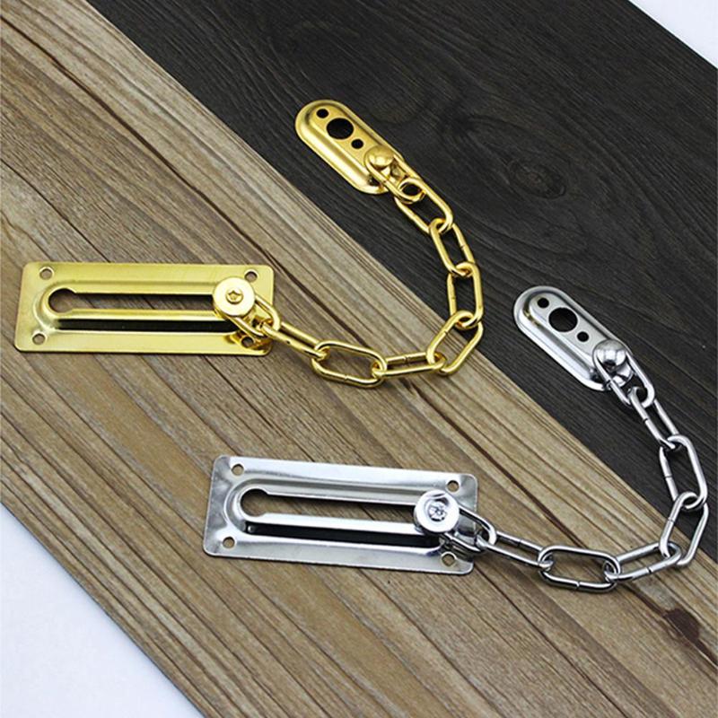 Stainless Steel Security Guard Chain Bolt Locks Cabinet Latch Anti-theft Safety Window Door Restrict Chain Locks Door Hardware