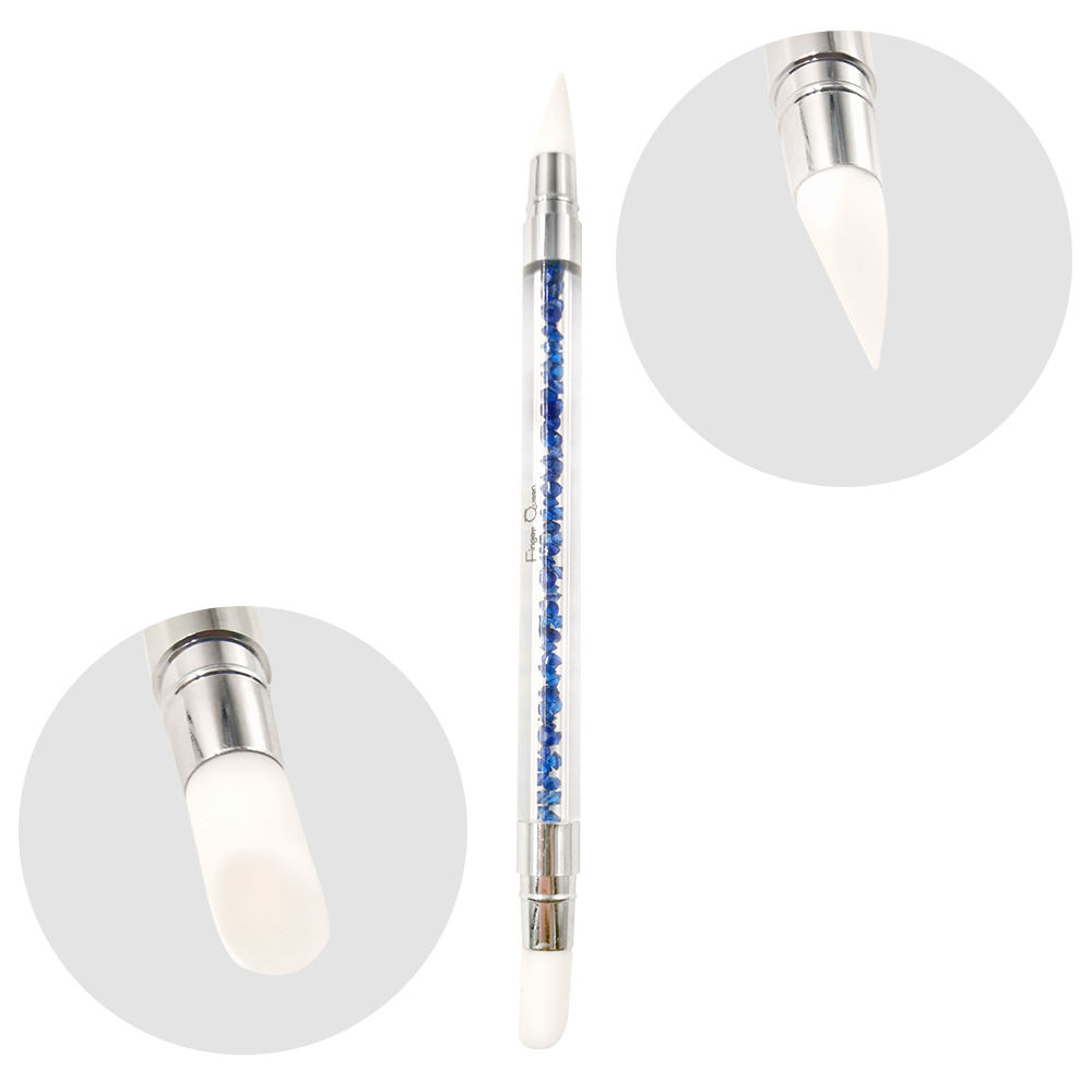 5pcs gel nail brush Crystal Nail Brush Set Rhinestones Pickers Nail Pen in Dotting Tools