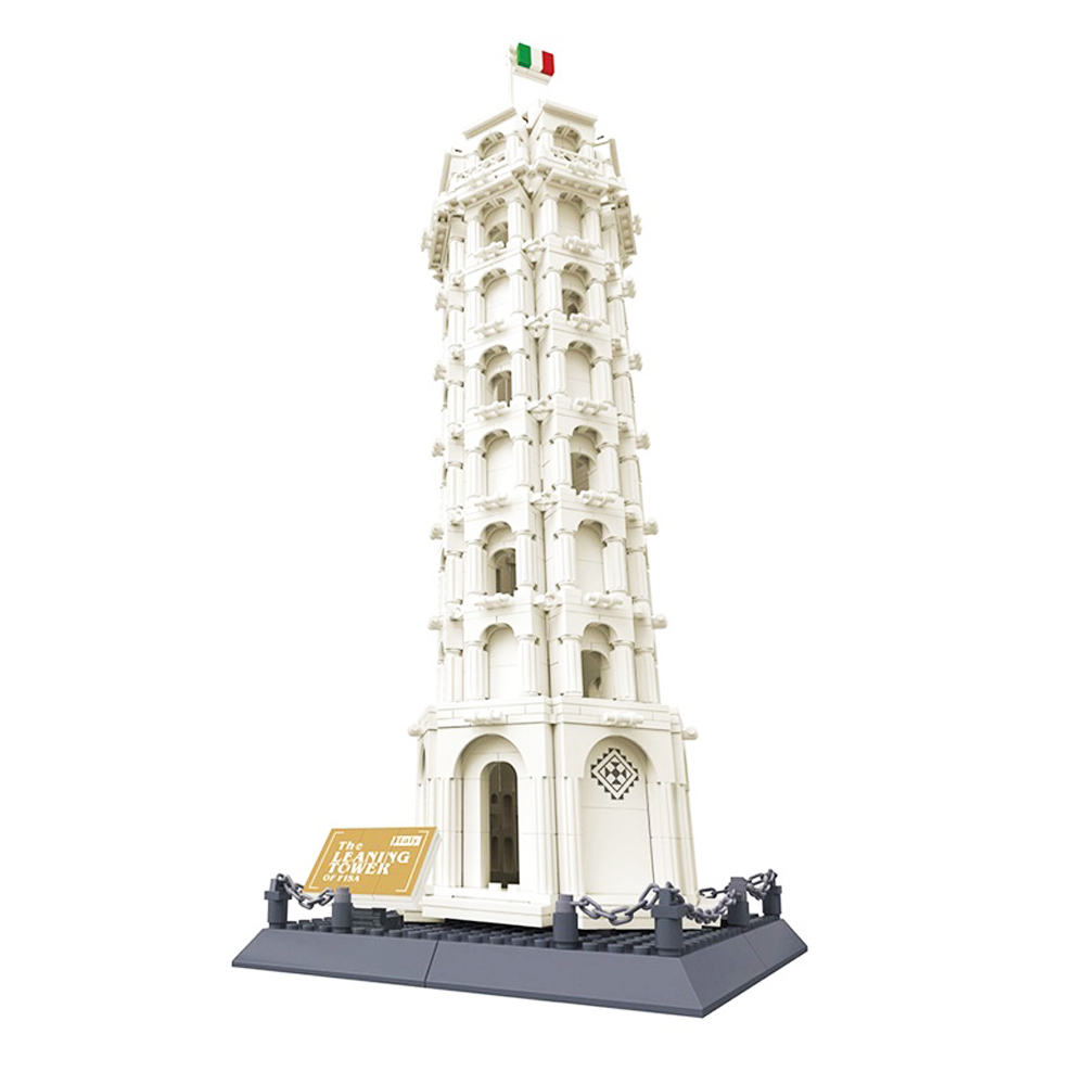 Wange 5214 Pisa Leaning Tower Structure Building Blocks Kids Educational Gift Toys For Children