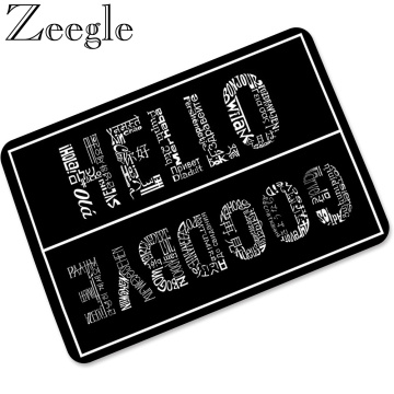 Letters Printed Rubber Doormat Anti Slip Doormats Entrance Door Front Door Foot Mat Outdoor Indoor Welcome Home Funny Floor Mats