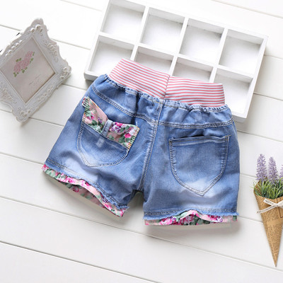 2020 New fashion kid girl jeans short pants cartoon girls shorts summer kids children denim jeans shorts trousers 3-13Y