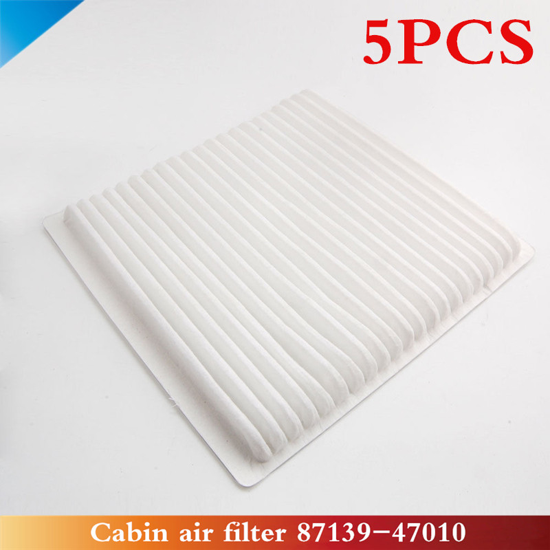 CAPQX 5PCS Cabin Air Filter Condition 87139-47010 For PRIUS PICNIC AVENSIS VERSO PREVIA TARAGO LAND CRUISER PRADO VIOS 4RUNNER