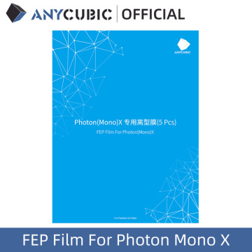 ANYCUBIC 5pcs/Lots FEP Film For Photon Mono X Resin 3D printer 260x175mm SLA/LCD FEP Sheets 0.1-0.15mm FEP Film For 3D Printer