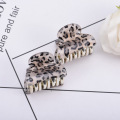 2020 Newest Designer Hair Claw Clips For Women Fashion Leopard Print Acrylic Plastic Hairpin Gold Tins Hair Clips Accessories