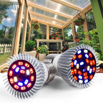 E27 Grow Light 18W 28W AC85-265V E14 Phyto-Lamp Red+Blue+White+UV+IR Full Spectrum Fitolampy For Flowers Seedling Cultivation