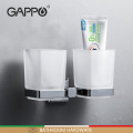 GAPPO Cup Tumbler Holders Double Toothbrush Tooth cup holder cups Wall-mount Bathroom Accessories bath hardware set G3806/G3808