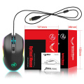 HXSJ Wired Gaming Mouse DPI 6400 Optical Mice RGB Backlit Office Mouse 7 Buttons Ergonomic Design for Gaming Lover