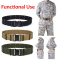 & Military Tactical Nylon Waistband Sport Belt With Plastic Buckle Outdoor Military Army Fan Adjustable Hook & Loop Waistband