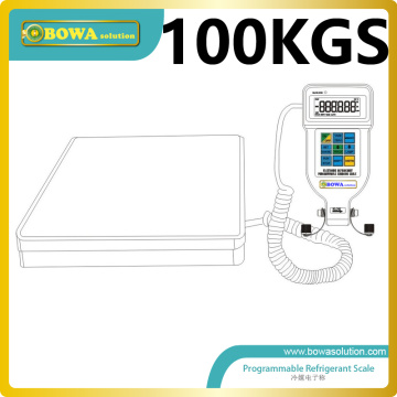 100Kgs programmable gas charging scale suitable for kinds of refrigeration equipments and air conditioners