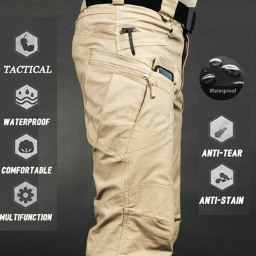 Mens Waterproof Cargo Pants Elastic Multiple Pocket Military Male Trousers Outdoor Joggers Pant Plus Size Tactical Pants Men