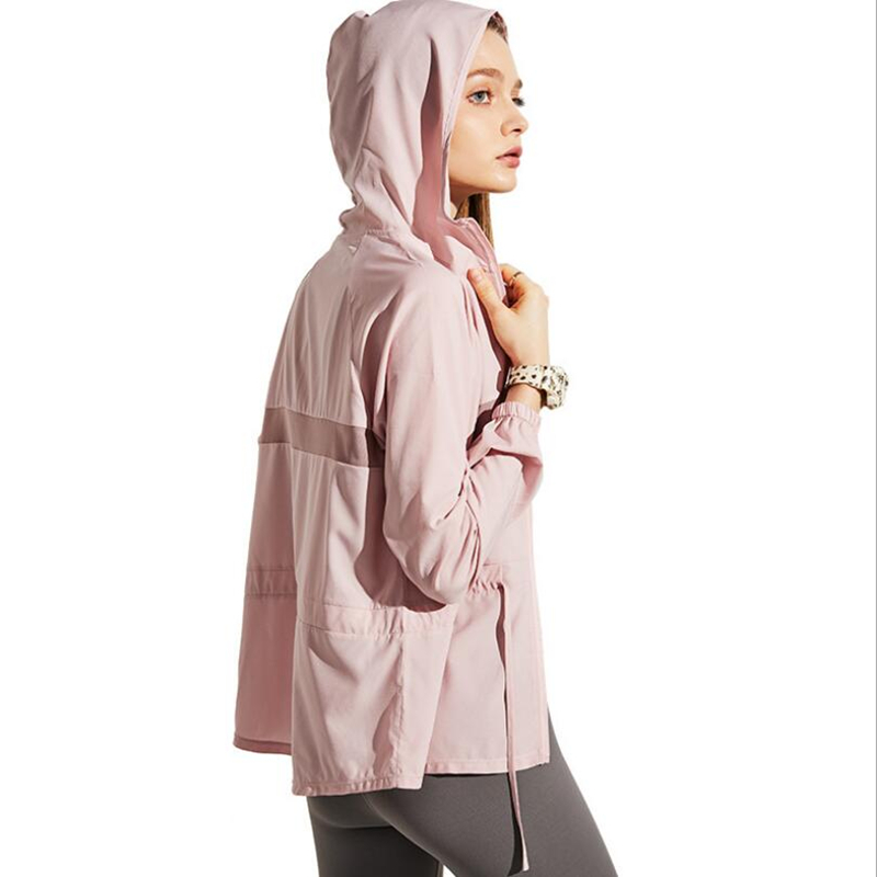 Thin Long Sleeve Hooded Coat Breathable Running Sports Jackets Women Gym Fitness Shirt Outdoor Workout Top Cycling Skinsuits