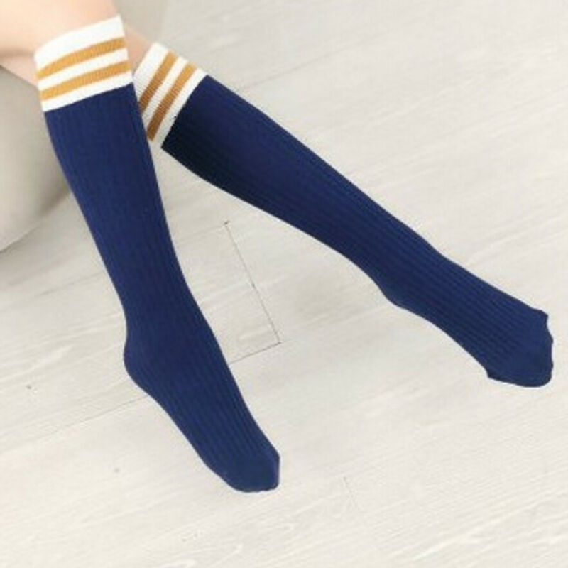 Kids Girls Autumn Long Tube Socks Bright Sweet Candy Color Child Princess Thigh High School Student Over Knee Hosiery