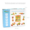 Baby Wooden Toy Kids Handle Tool Box Game Learning Educational Wooden Tool Toy Screw Assembly Garden Toys Gift for Children Boys