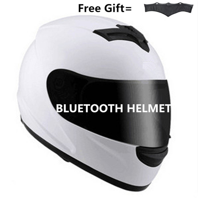 Unisex-Adult's Full-Face Style Bluetooth Integrated Motorcycle Helmet with Graphic (Matte Black, SMALL)