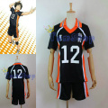Anime Haikyuu!! Karasuno High School #12 Yamaguchi Tadashi Volleyball Club Jersey Cosplay Costume Sports Wear Uniform M L XL XXL