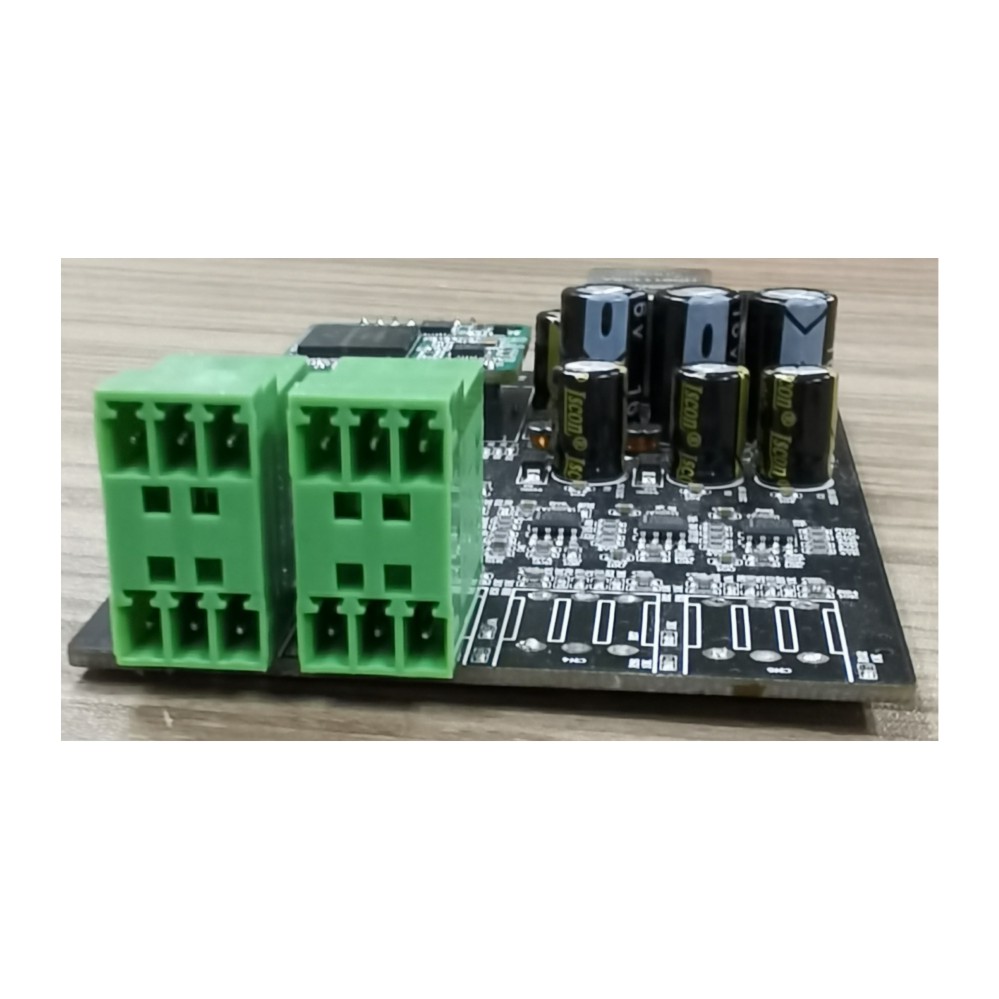 Dante Audio PCB Board 2 In 2 Out Dante Converter with 12VDC Power Supply,RJ45 Interface and Balance Inputs,Outputs for PA System