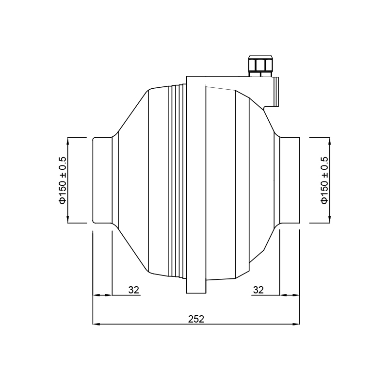 6" inline duct fan centrifugal fan turbo silent high pressure bathroom waterproof exhaust ventilation fan blower 150mm 220V 110V