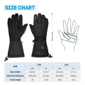 Outdoor Electric Heated Gloves Winter Warm Skiing Golves with Rechargeable Battery Thermal Gloves Winter Sports ski Gloves