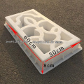 DIY Antique Wall Flower Window Mould Garden Pavement Plastic Path Mould Paving Cement Stone Brick Mould Tool White 60X30X8cm