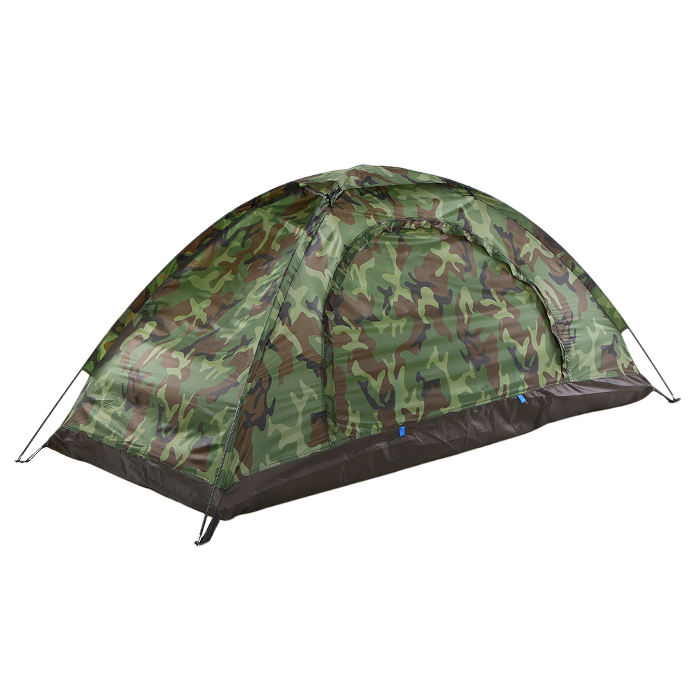 Camouflage Ultralight Camping Tent ice fishing Tent Camping Tent for 2 Person Single Layer Outdoor Portable Beach Tent