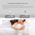 Clock Desk lamp With Makeup Mirror LED Table lamp Bedroom Bedside lamp Digital Electronic Table Alarm Clock For Home Art Decor