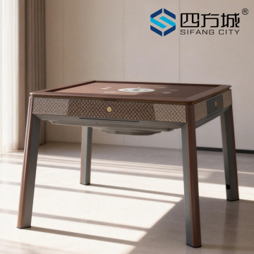 Coffee Brown Mahjong Table T660 with Automatic Function