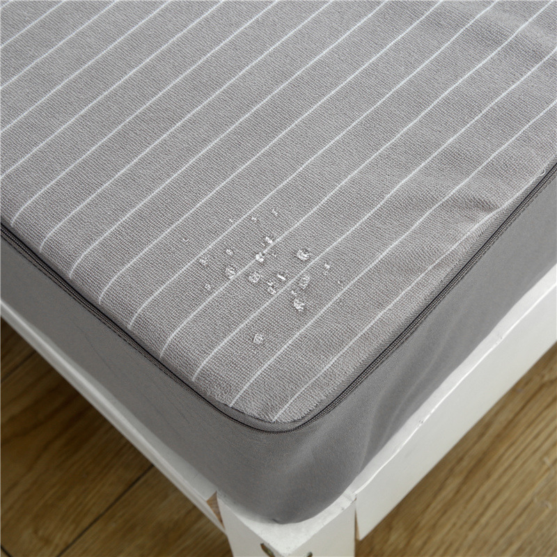 Six Sides Protection Quilted Cotton Waterproof Mattress Cover Breathable Anti Dust Mite Home Hotel Bed Cover Zipper Bedspread